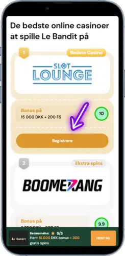 Vælg casino til Le Bandit