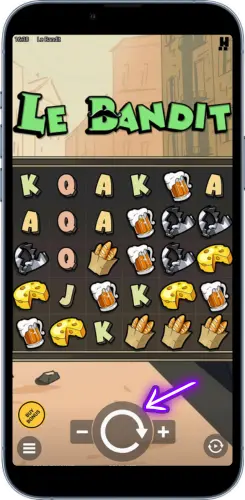 Start Le Bandit på mobil